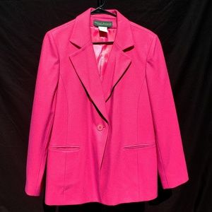 Harve Benard Bright Pink Fitted Blazer - 12